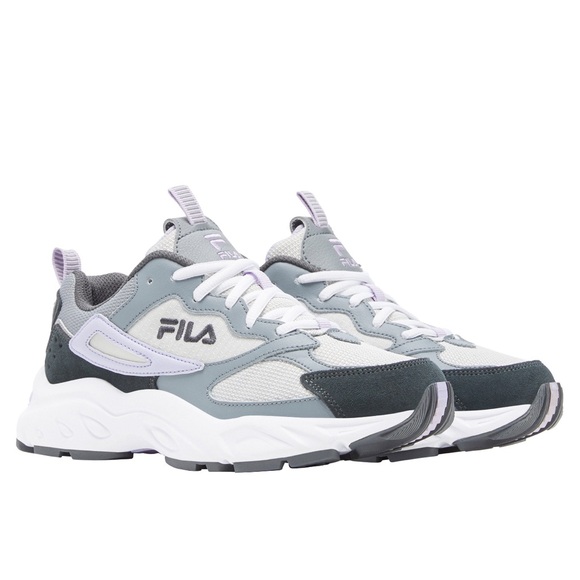 Fila Shoes - Fila Envision Women's Gray White Lavender Athletic Sneakers 7.5